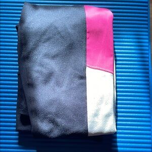 Colorblock Leggings in Black, Pink, and White